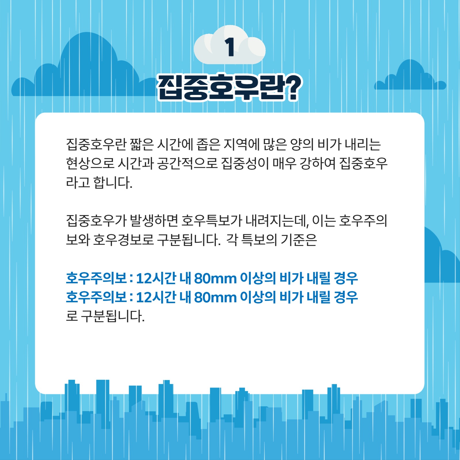 집중호우 대비요령