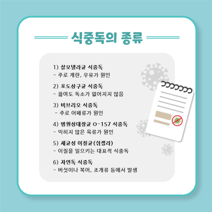여름철 식중독 증상과 예방 방법