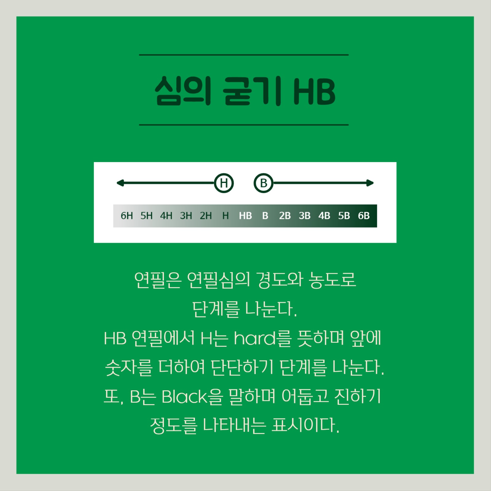 연필 상식 카드뉴스