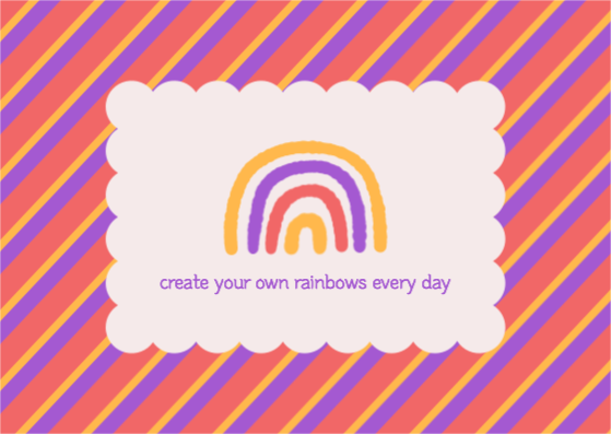 매일 너만의 무지개를 만들어봐 엽서