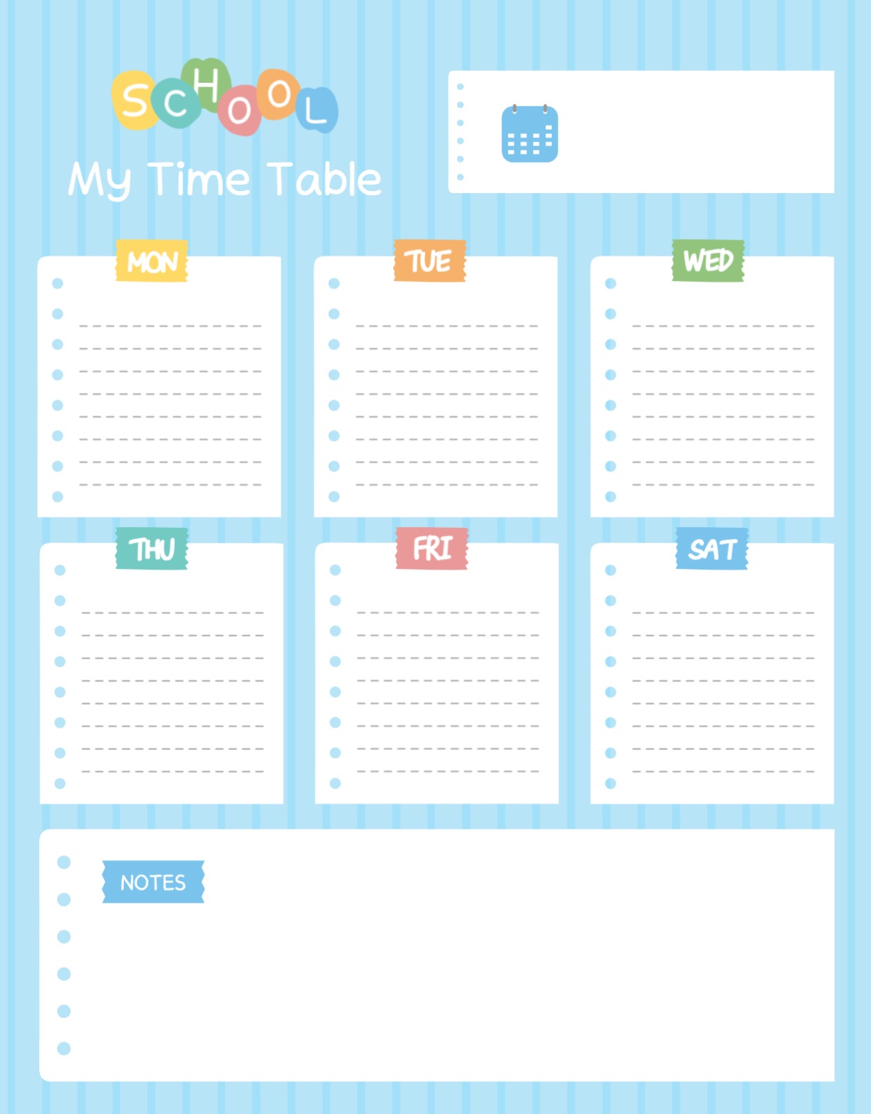 스쿨타임테이블