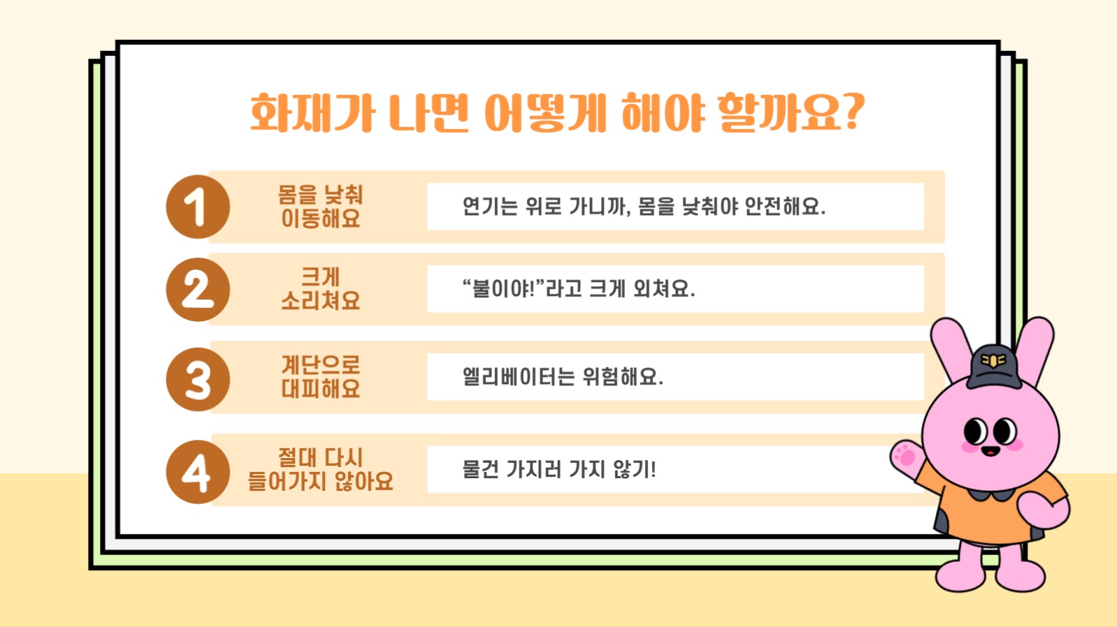 어린이를 위한 소방교육