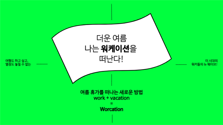 새로운 여행 워케이션 프레젠테이션 