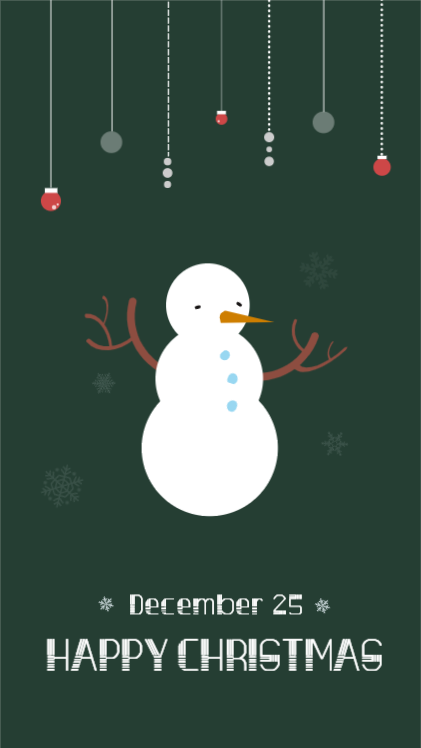 귀여운 3단 눈사람