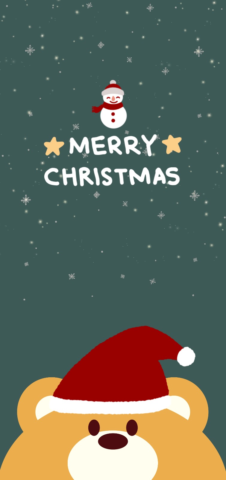 메리 크리스마스 곰돌이