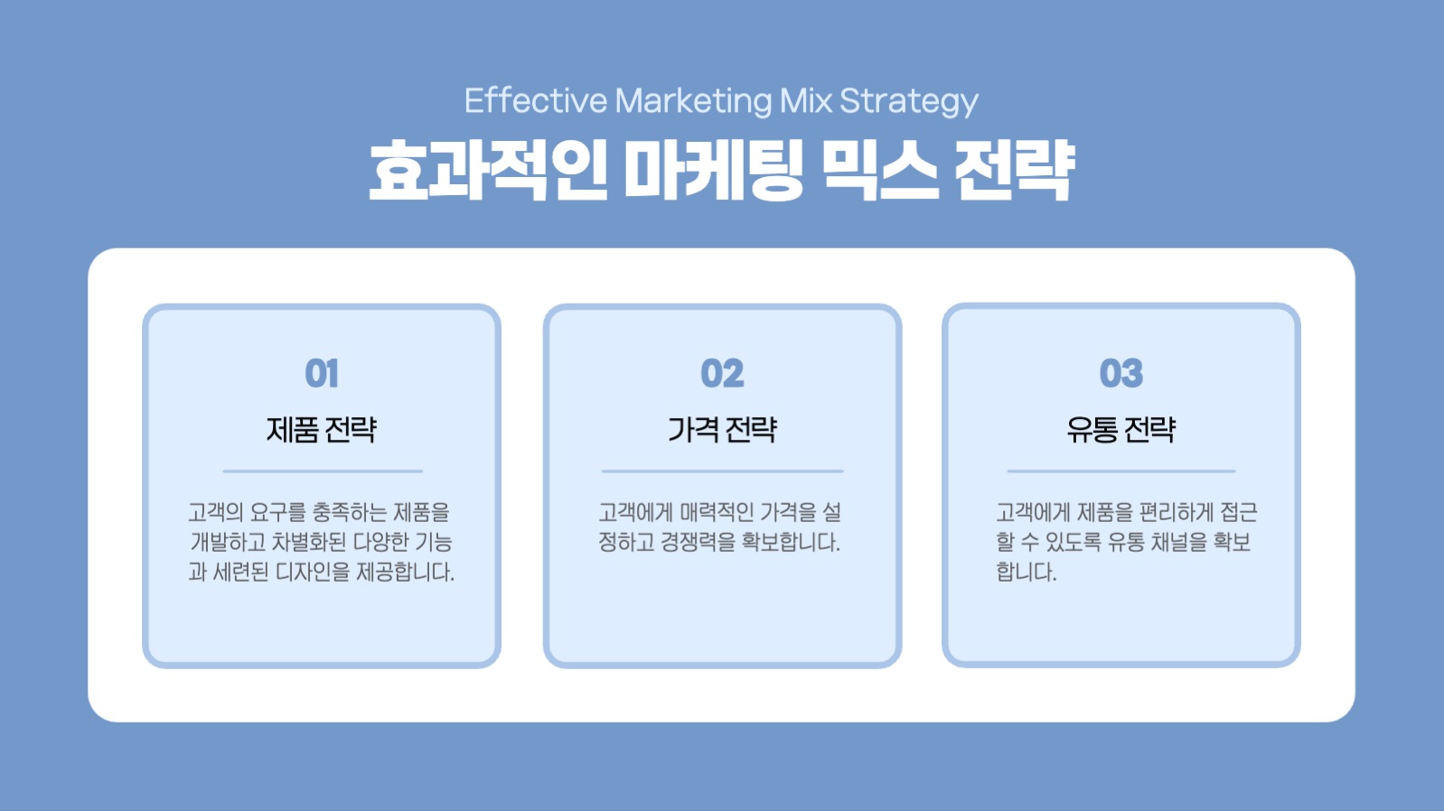 마케팅 전략 프레젠테이션