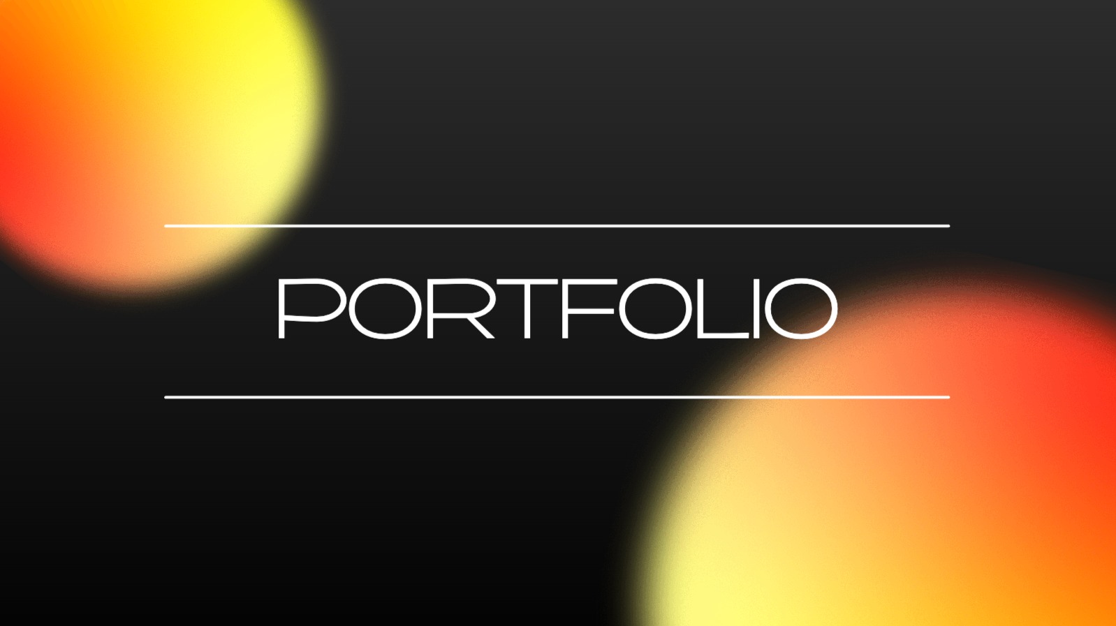 그라데이션 도형 포인트 포트폴리오