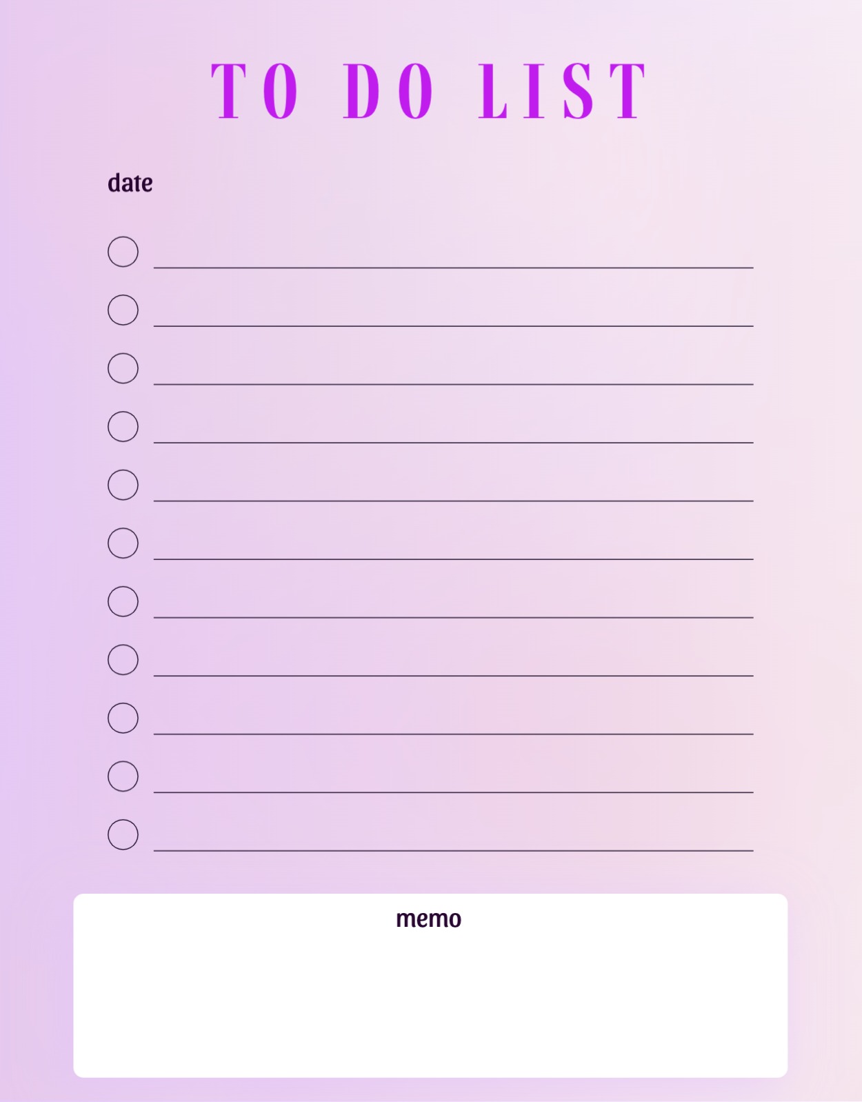 purple 투두리스트