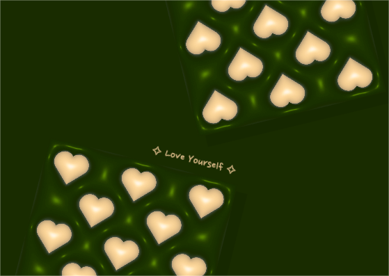너 자신을 사랑해 하트 엽서 카드