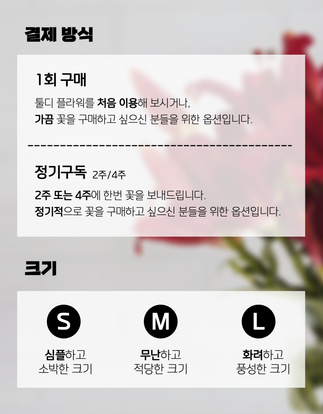 꽃 정기구독 상세페이지