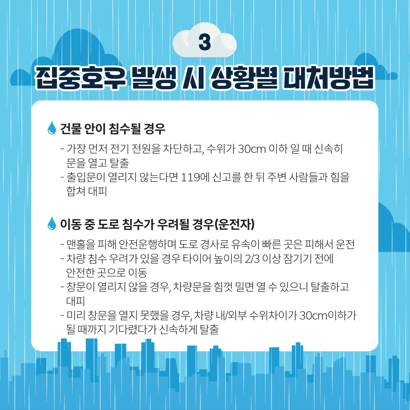 집중호우 대비요령