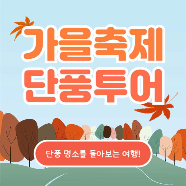 가을축제 단풍투어 (카드뉴스)