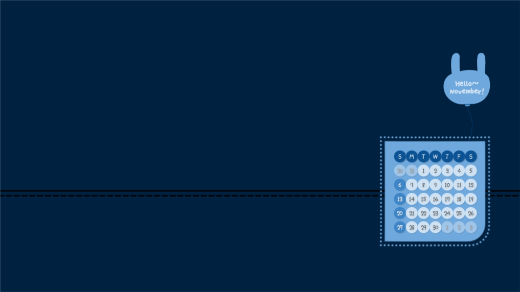 11월 달력 2022년 PC 배경화면
