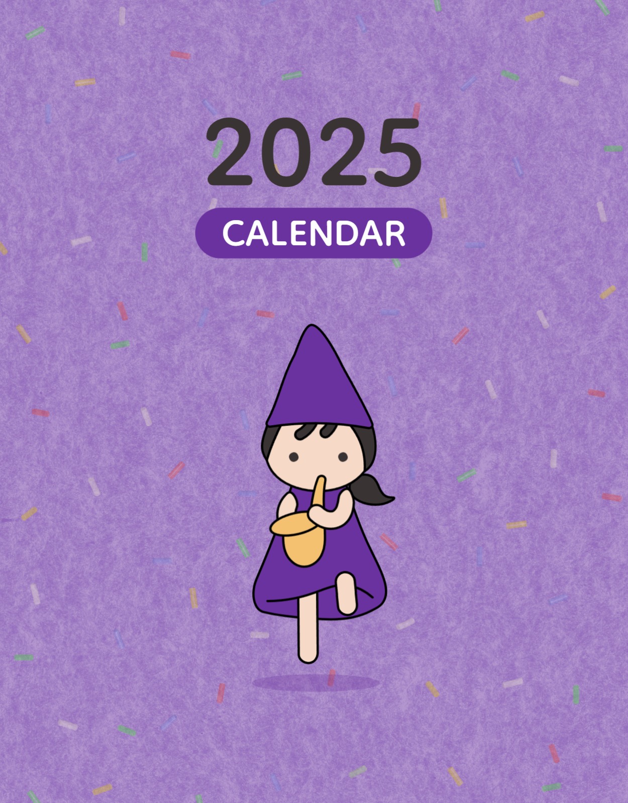 꼬마 색소폰 다이어리 달력