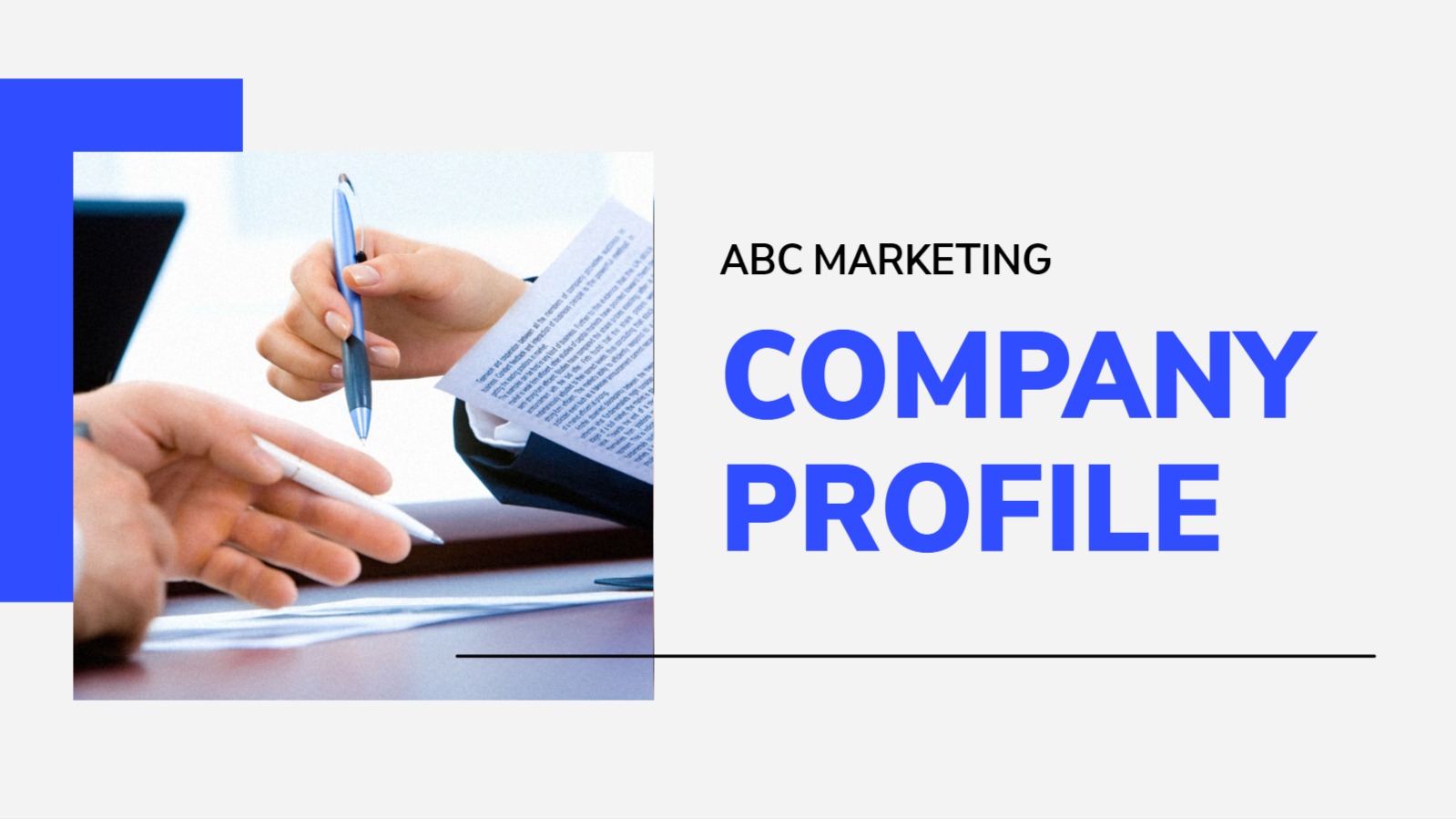 심플한 회사 소개서