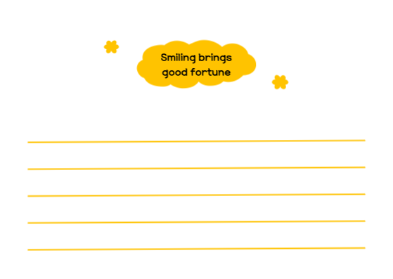 웃으면 복이 와요 캐릭터 엽서 카드