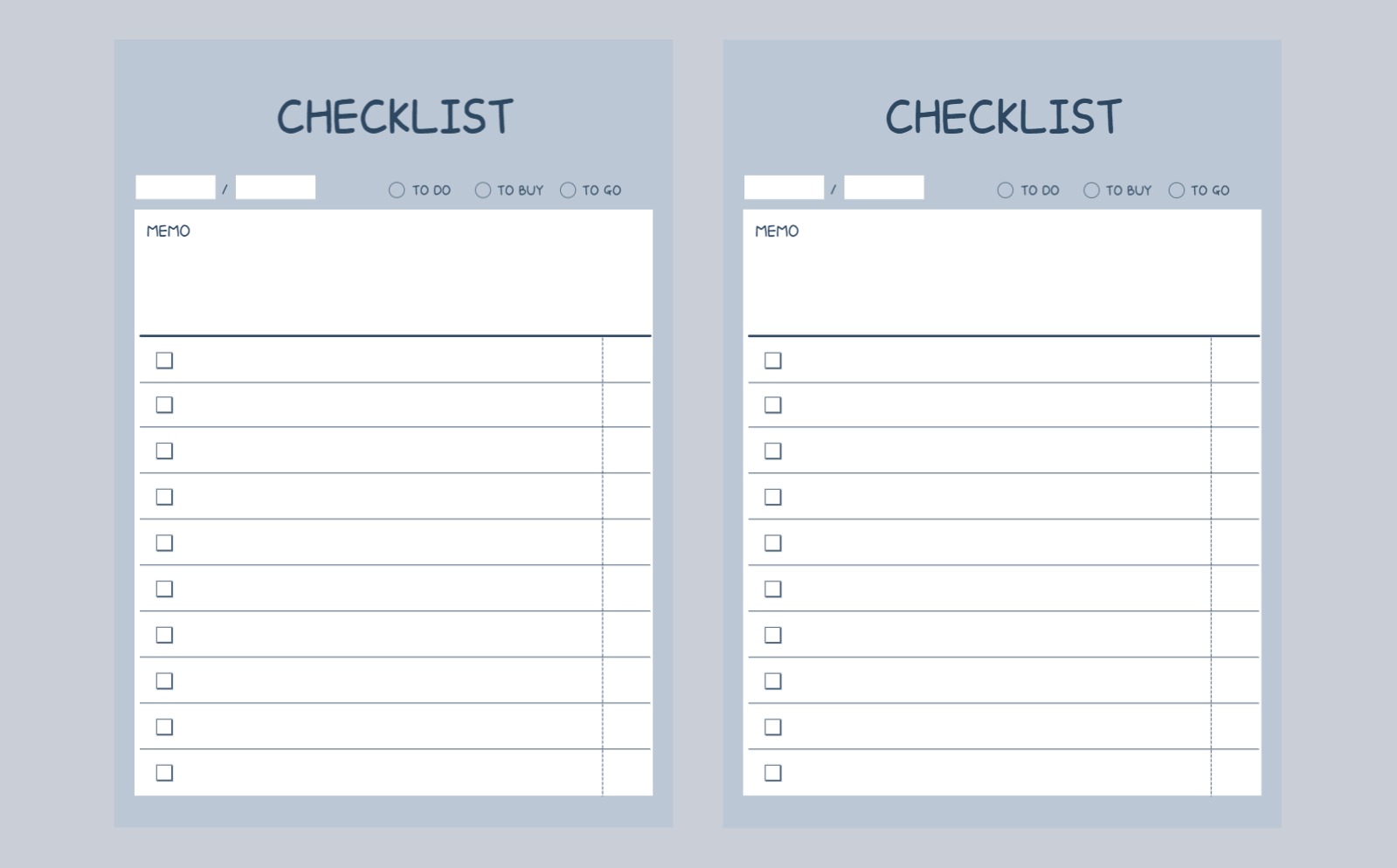 파스텔 체크 리스트 