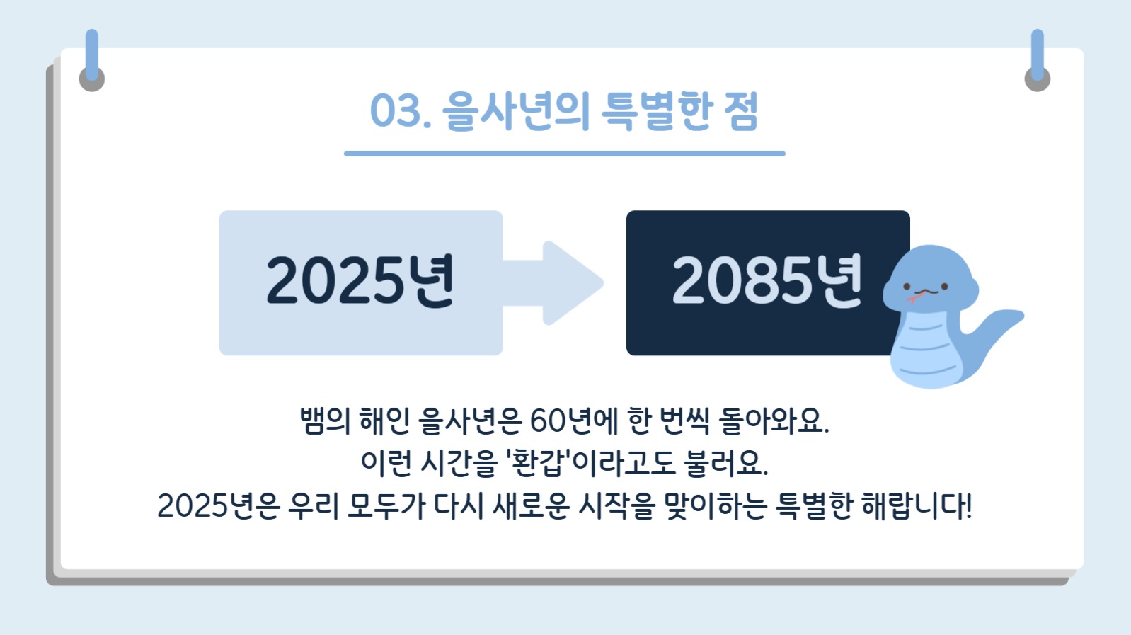 2025년 을사년 수업 자료