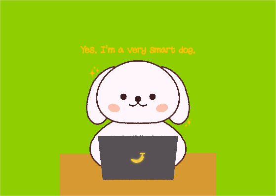 똑똑한 강아지 엽서 카드