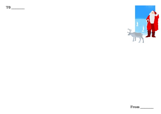 어디든 달려가는 산타 엽서