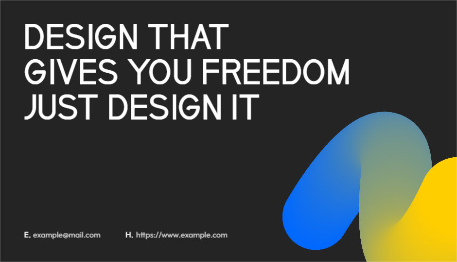 디자인팀의 디지털명함