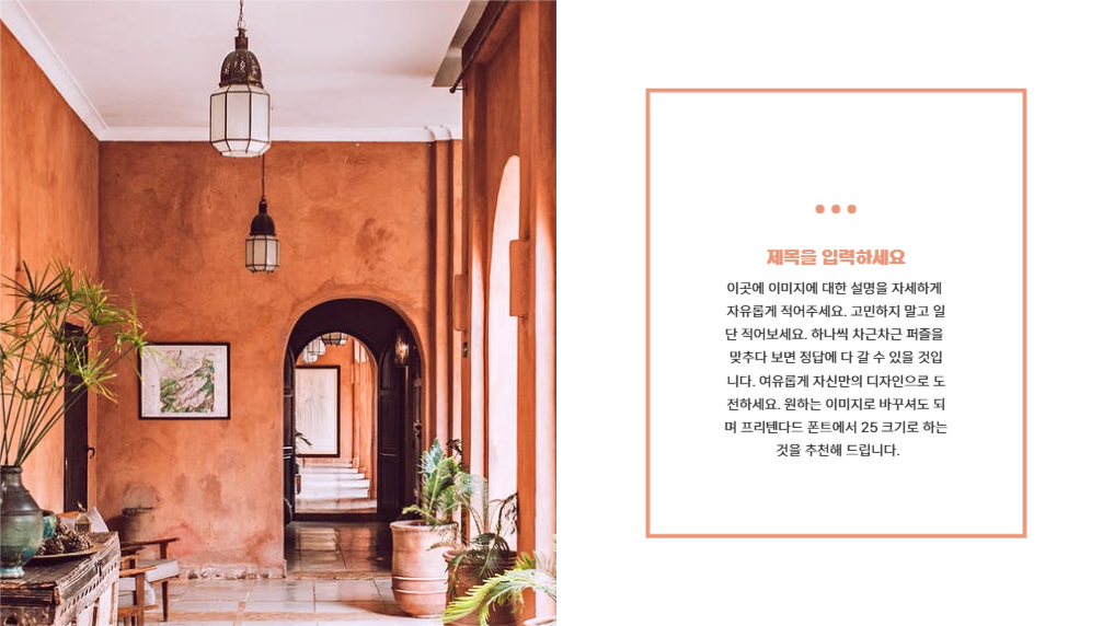 여유로운 카밍 코랄