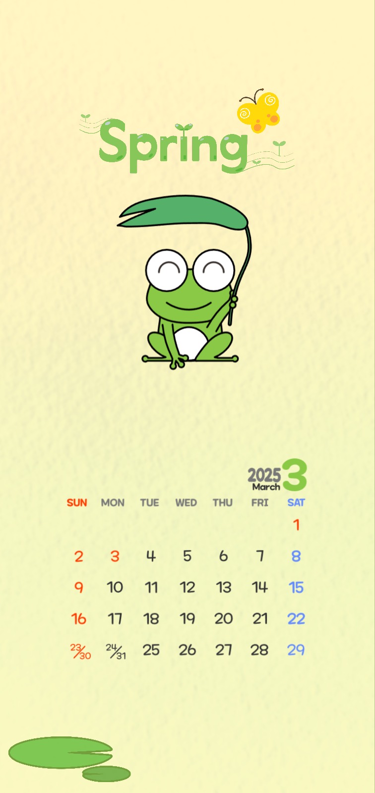 3월달력배경
