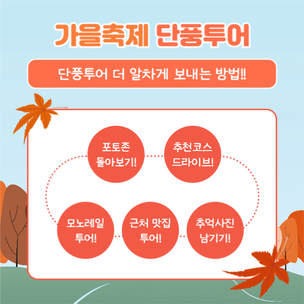 가을축제 단풍투어 (카드뉴스)