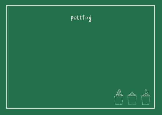 선인장 가꾸기 카드 엽서