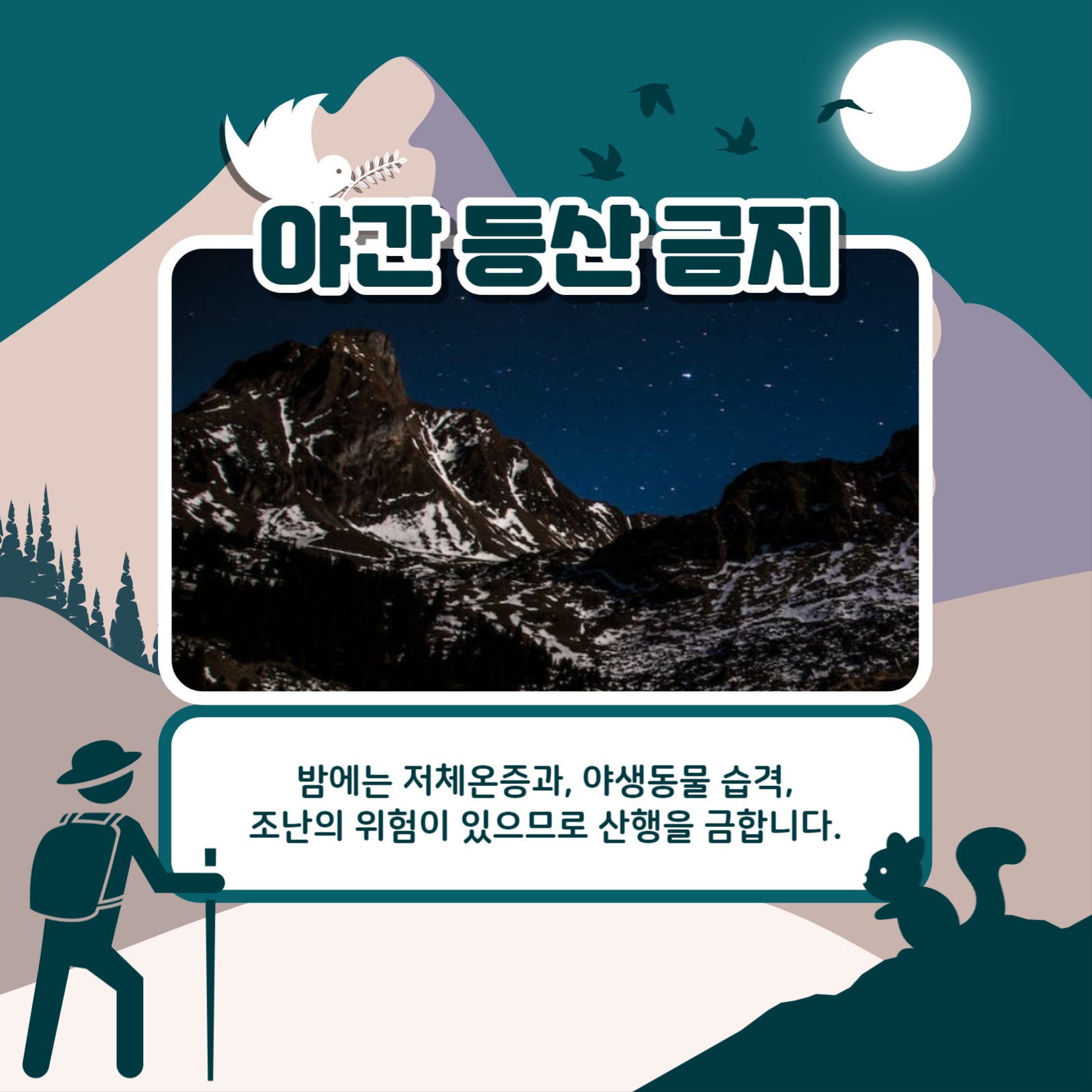 등산 시 주의사항 카드뉴스
