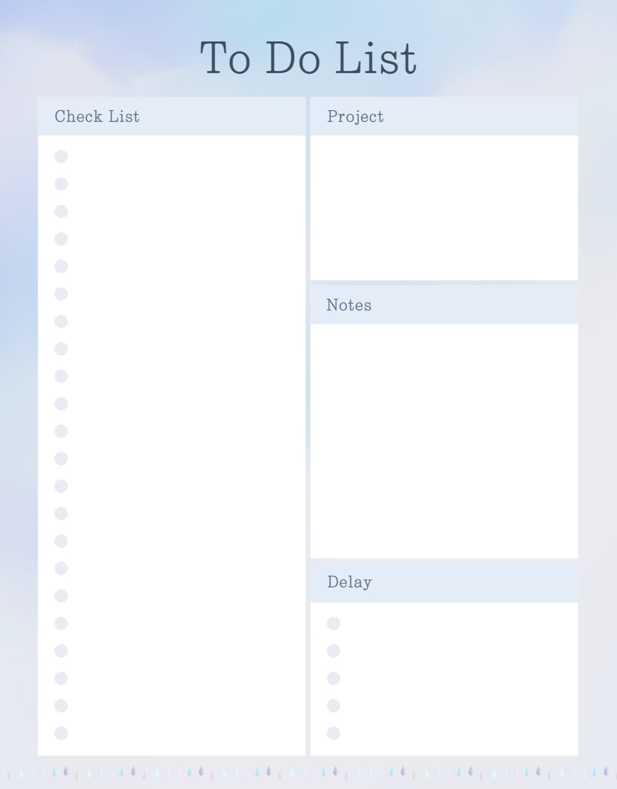 To Do List 굿노트 속지