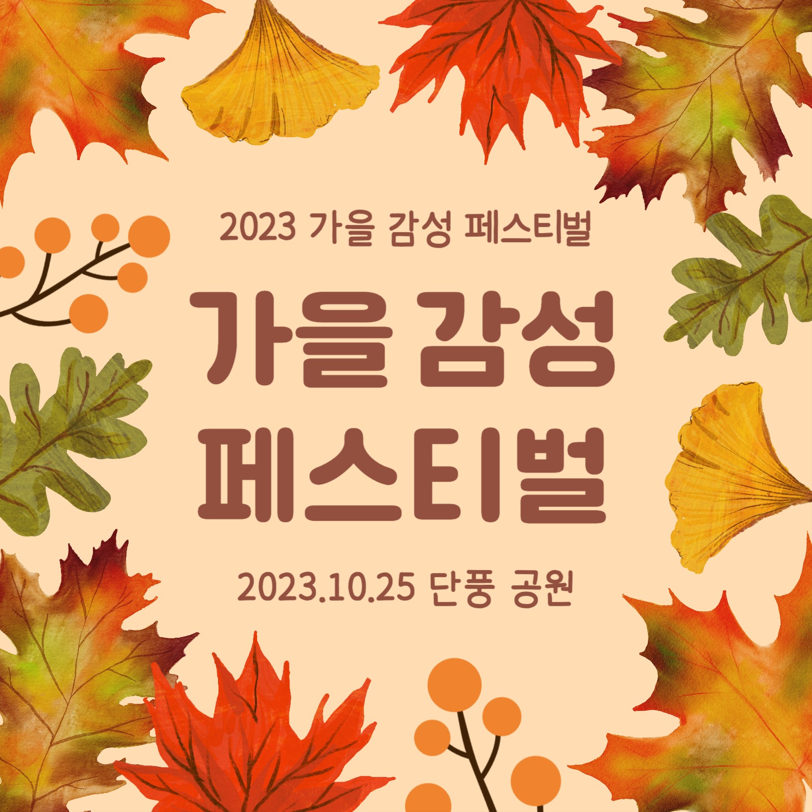 가을 감성 페스티벌 카드뉴스