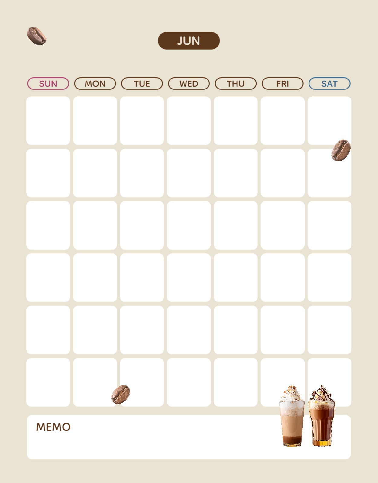 커피 플래너 굿노트