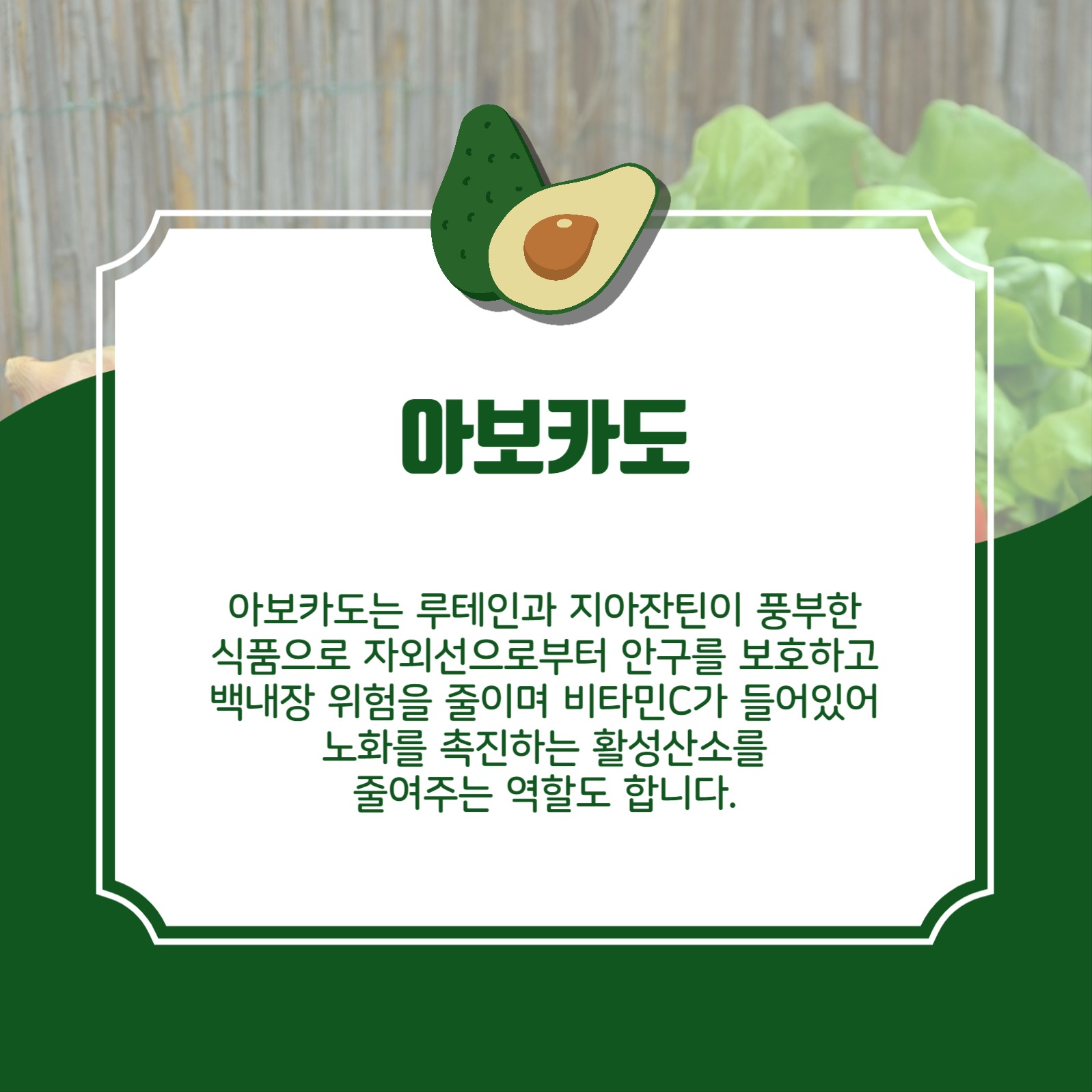 눈건강에좋은음식