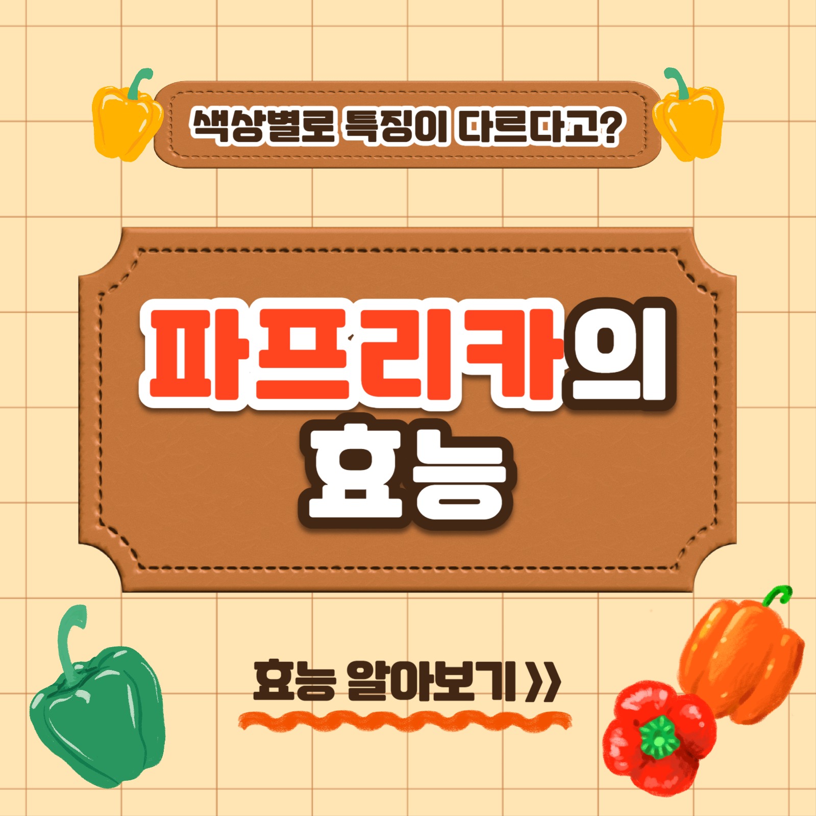파프리카의 효능 카드뉴스