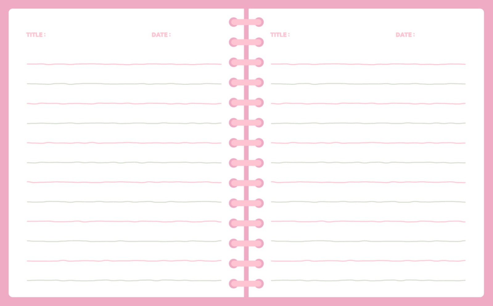 스프링 노트 공책 속지 굿노트