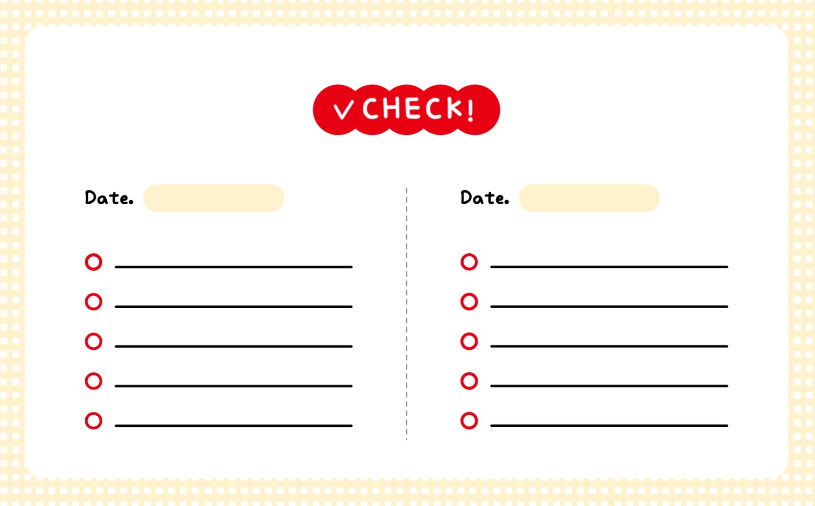 데일리 체크리스트