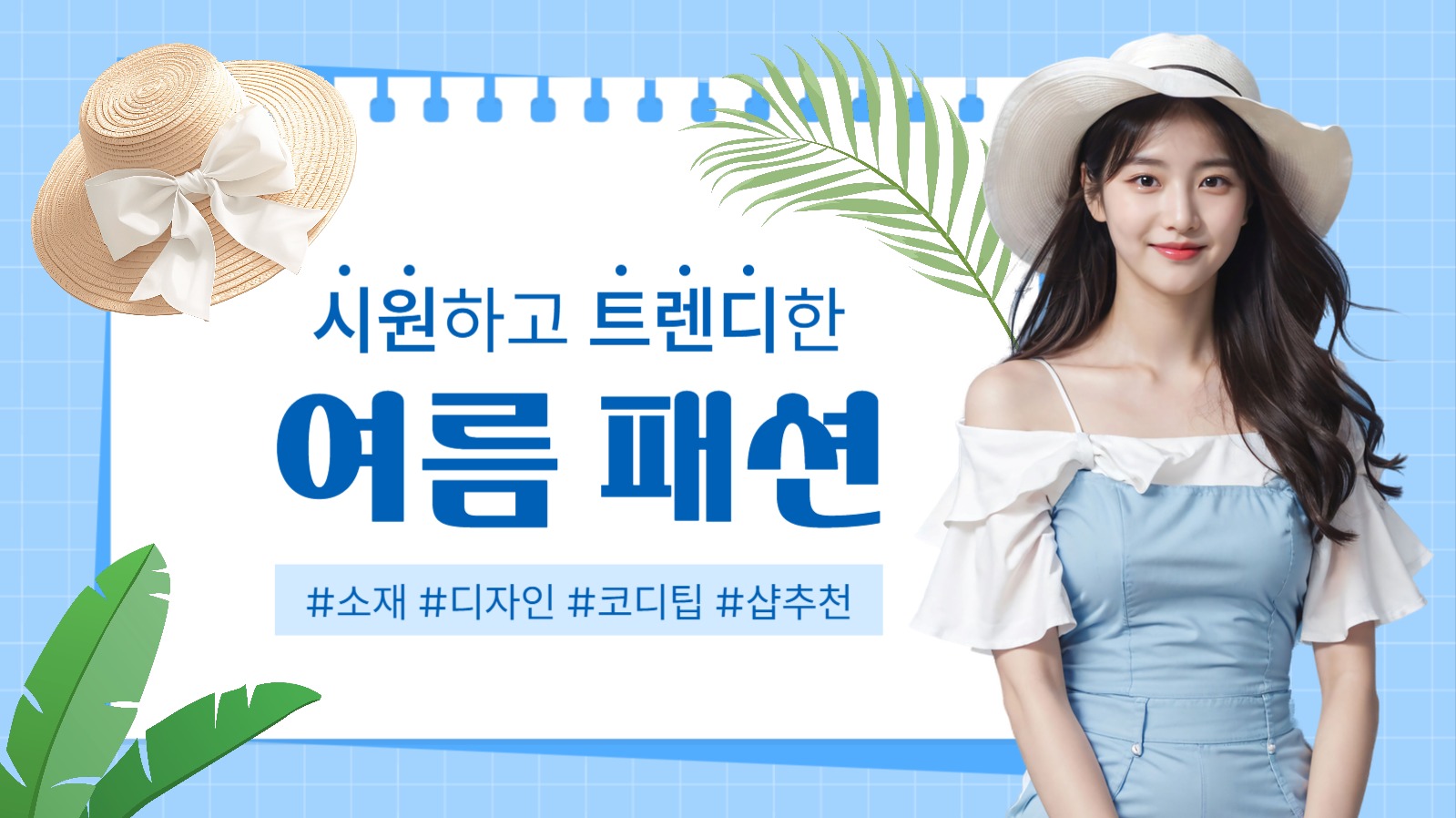 여름 패션 팁 유튜브 썸네일