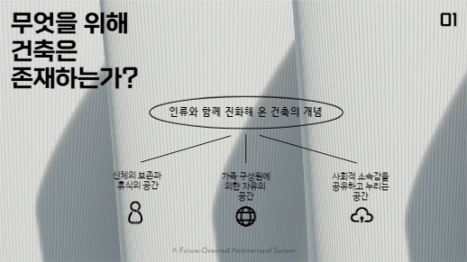 미래와 건축에 대한 제안 프레젠테이션