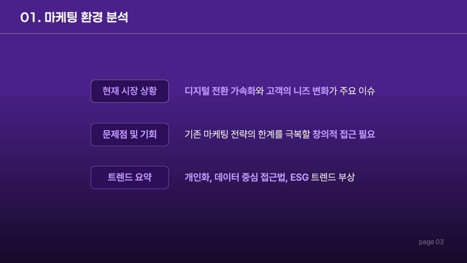 심플 마케팅 제안서 프레젠테이션