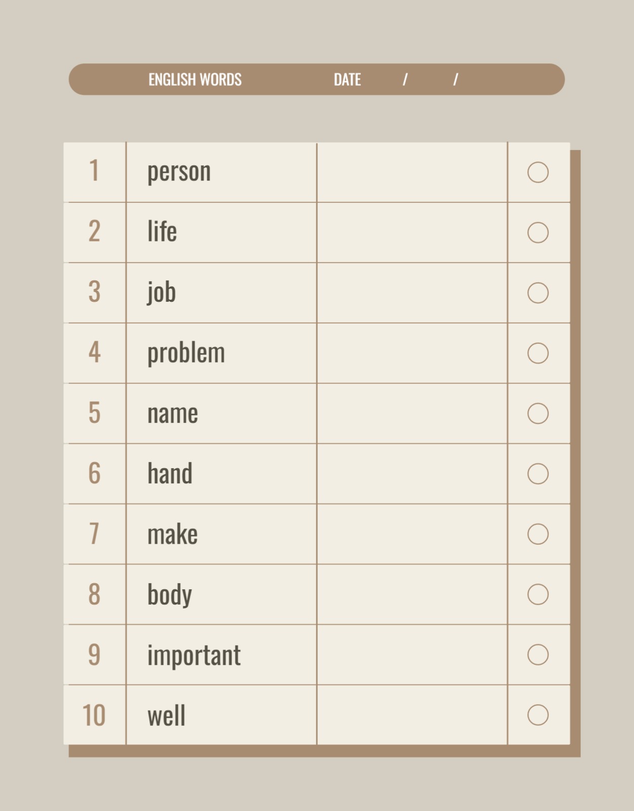 영어 단어 암기 노트 굿노트