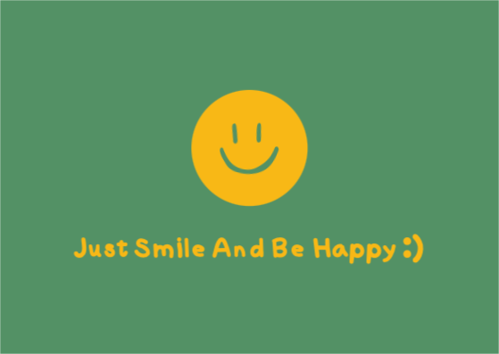 그냥 웃고 행복하세요 일러스트 엽서