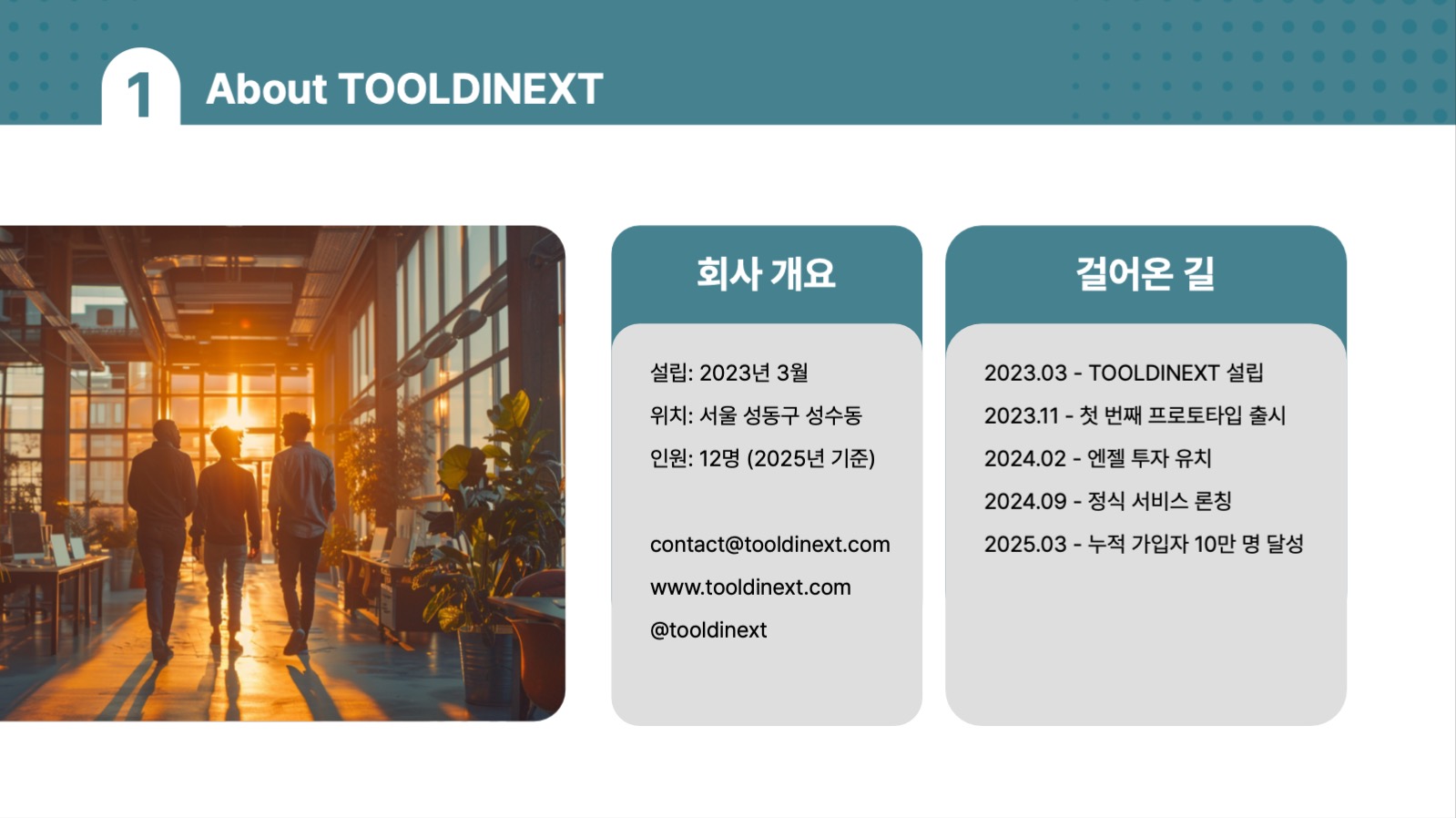 심플회사 소개서, 기본형