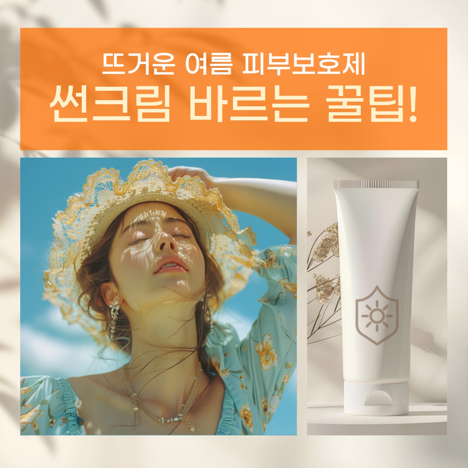 썬크림 바르는 꿀팁