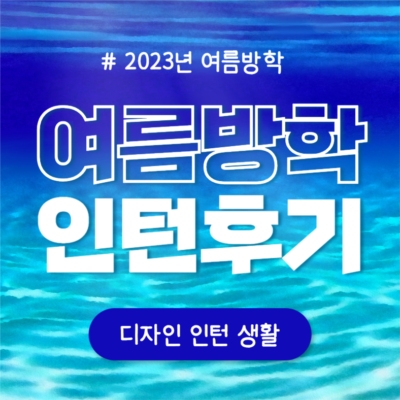 여름방학 인턴후기 (인스타)