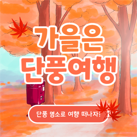 가을은 단풍여행 (카드뉴스)