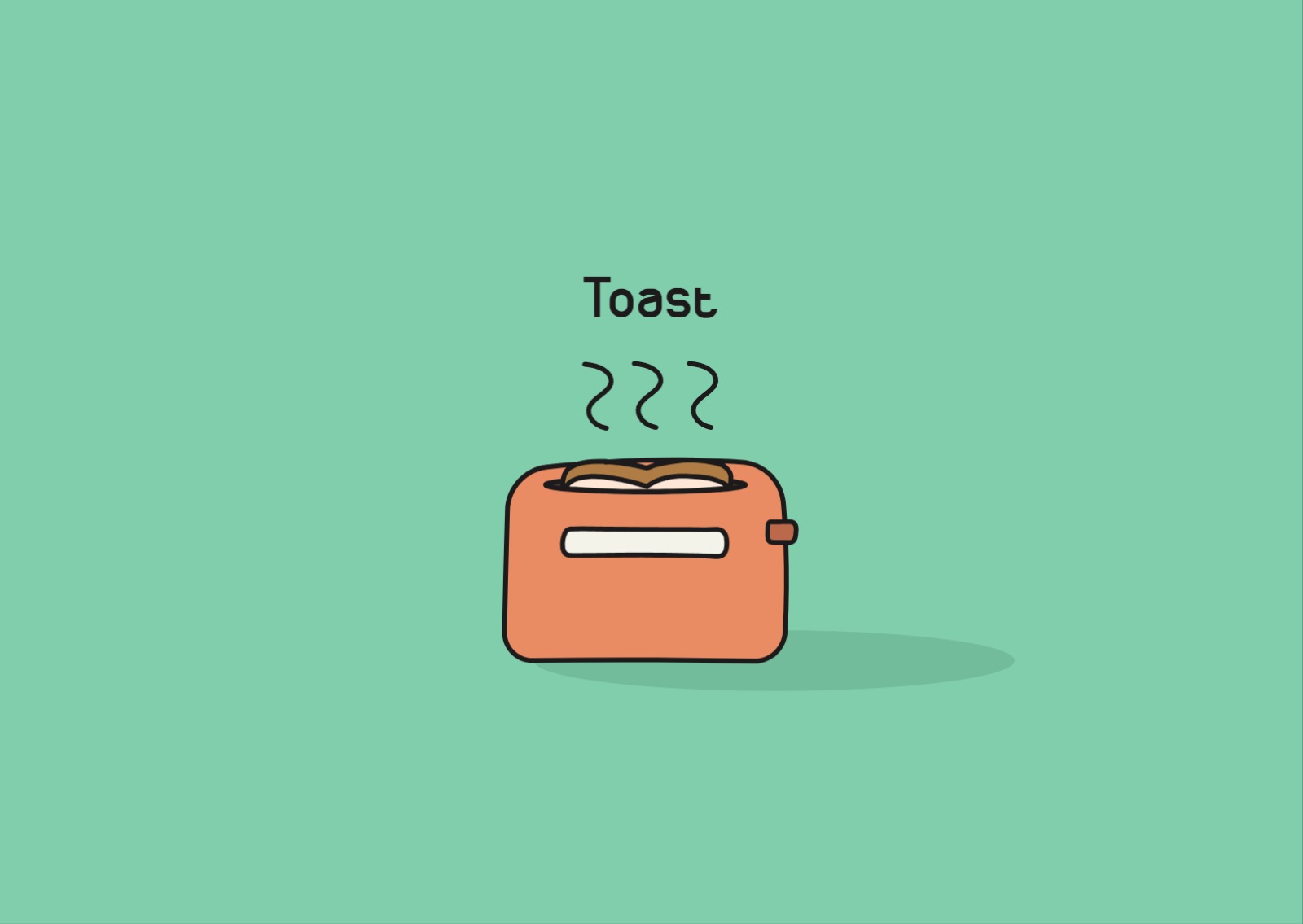 따끈따끈 토스트 카드 엽서