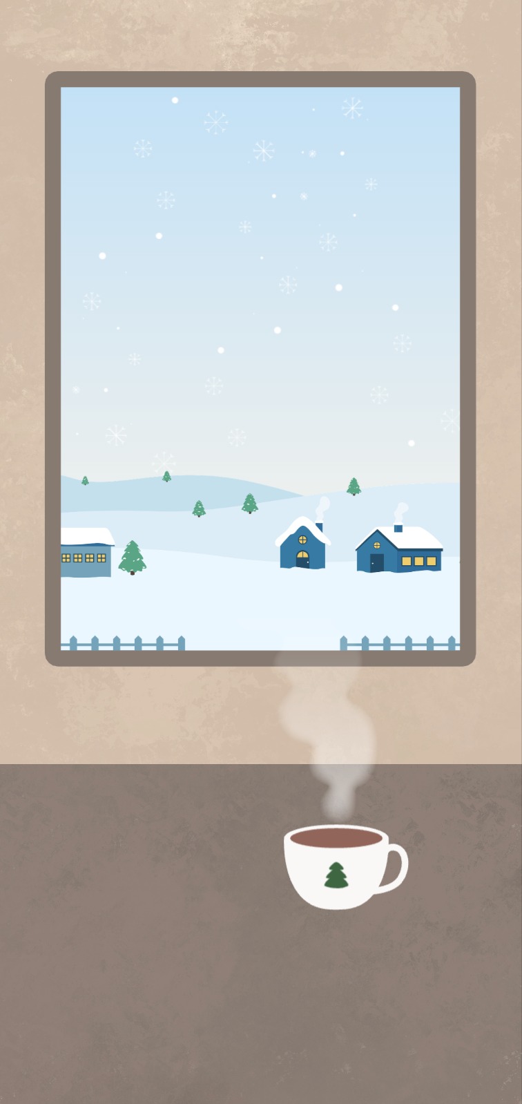 겨울 풍경 휴식 시간