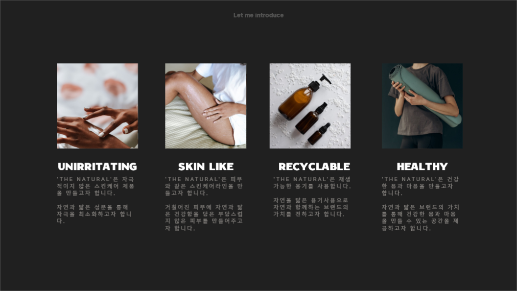 스킨 케어 브랜드 소개서_더 네츄럴