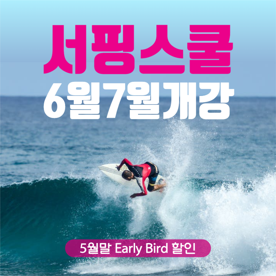 서핑스쿨 회원모집